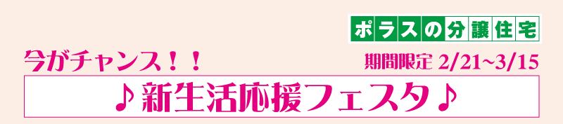 今がチャンス!!♪新生活応援フェスタ♪