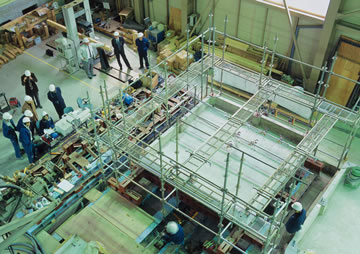 ベタ基礎基礎実大振動実験大実験