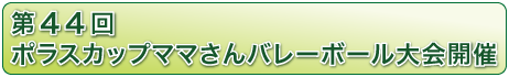 第44回 ポラスカップママさんバレーボール大会